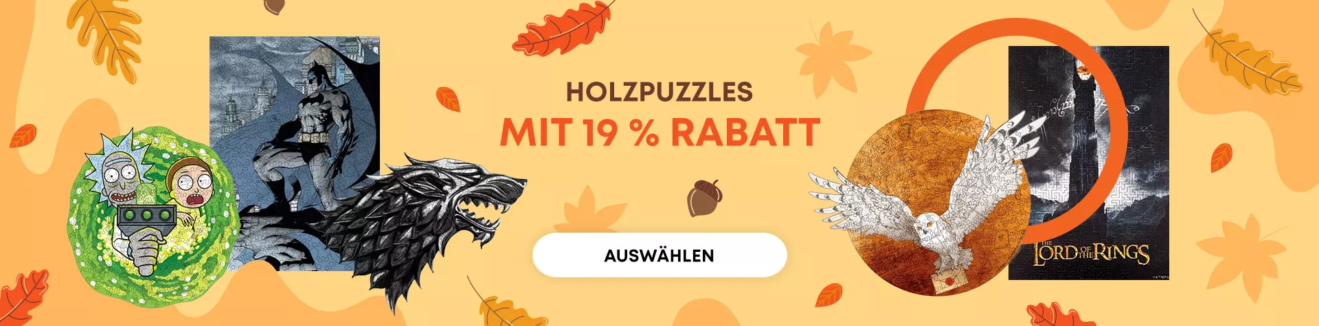 Holzpuzzle-Rabatt (ganzer Oktober)