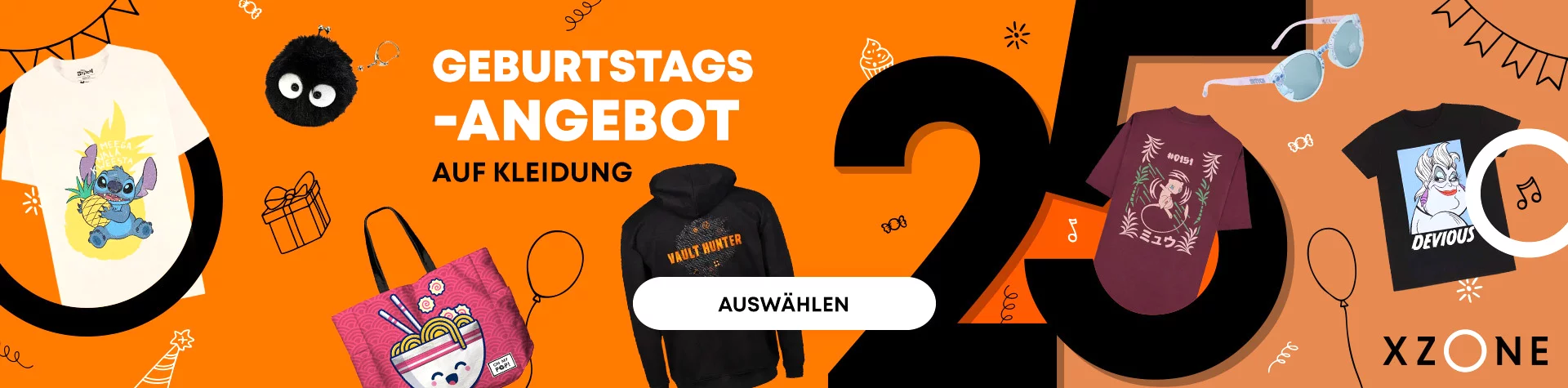 Geburtstags-Angebote auf Kleidung