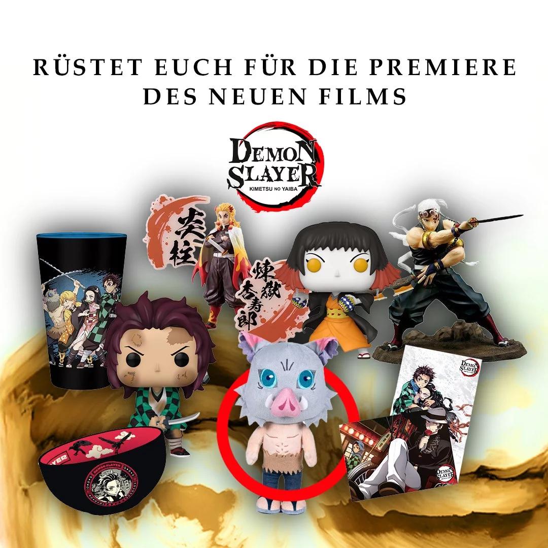 demonslayer, kino, film, filmpremiere, anime, otaku, merch, fanartikel
