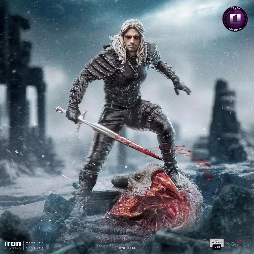 netflix, geralt, thewitcher, statuette, angebot