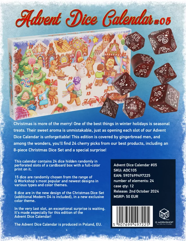 Adventskalender Advent Dice Calendar 2024 (Q-Workshop) - Würfel