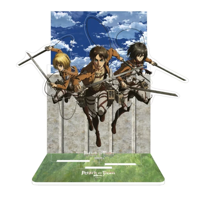 Acrylfigur Attack on Titan - Eren, Mikasa & Armin Diorama - Anime
