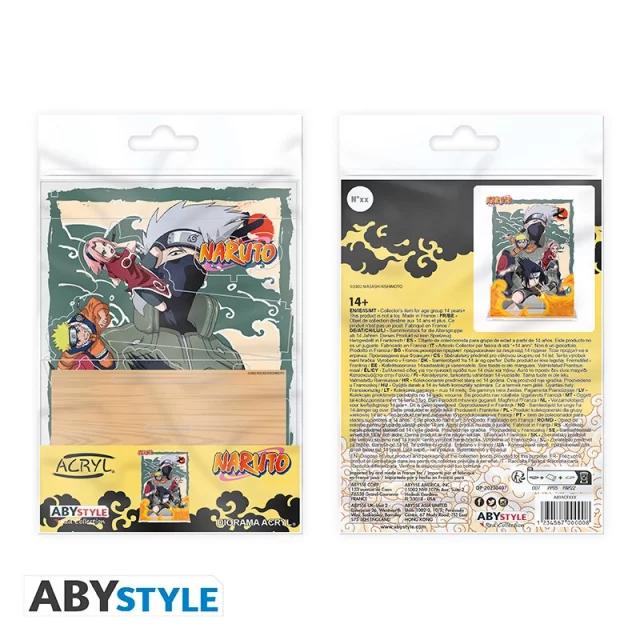 Acrylständer Naruto Shippuden - Team 7 Diorama - Bilderrahmen