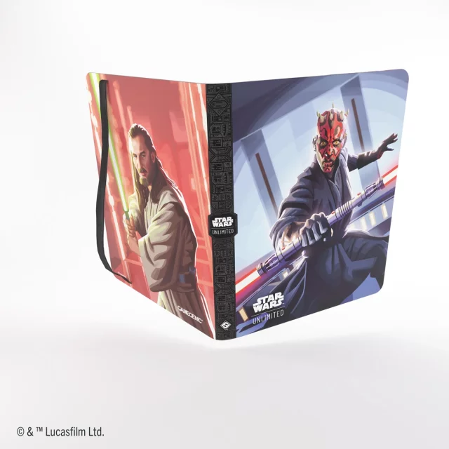 Sammelkarten Album Gamegenic - Star Wars: Unlimited 18-pocket - Casual: Qui - Gon Jinn & Darth Maul - TCG Sammelkartenspiel