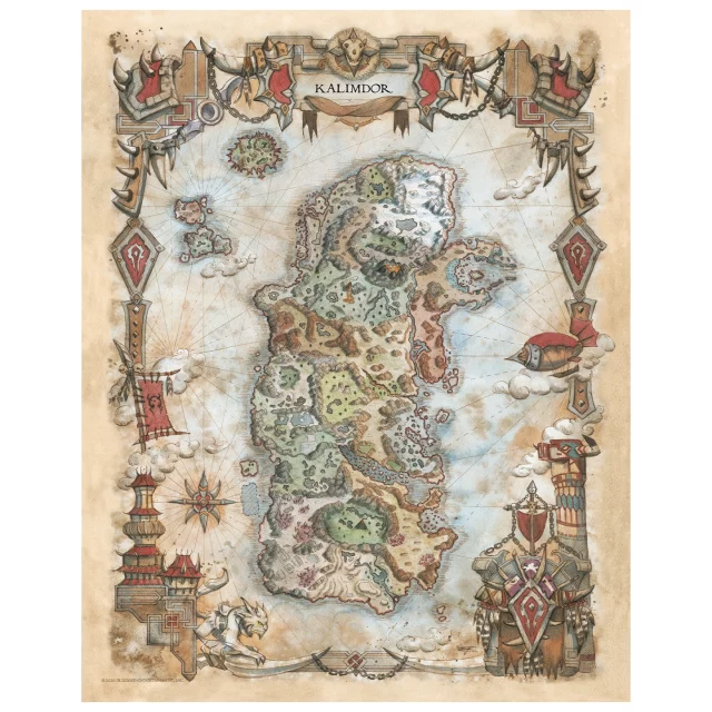 Art Print World of Warcraft - Limited Edition Lithograph Set - Poster