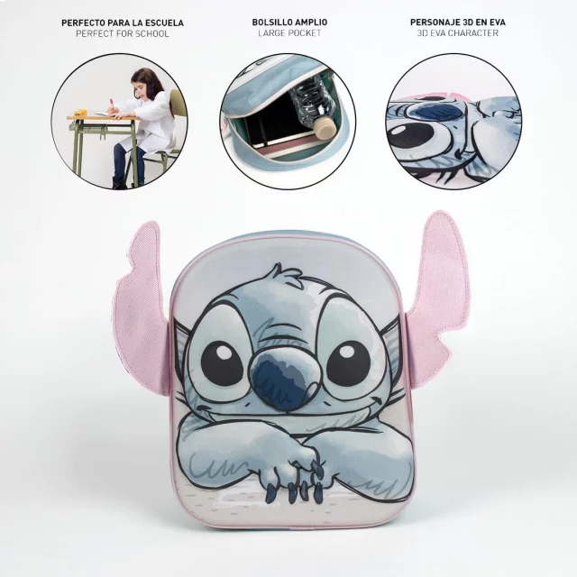 Kinderrucksack Lilo & Stitch - Stitch 3D - Disney