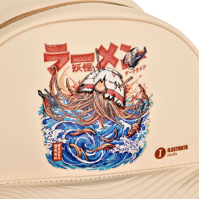 Rucksack The Great Ramen - Illustrata white - Made in Japan