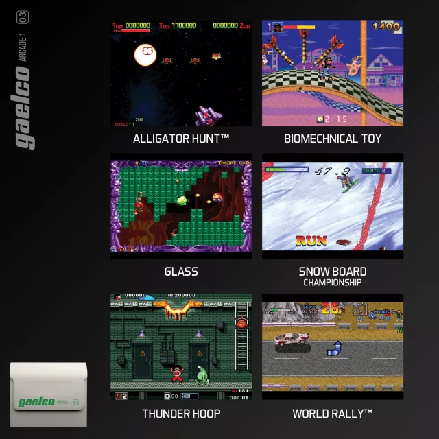 Cartridge für die Retro-Spielkonsole Evercade - Gaelco Arcade 1