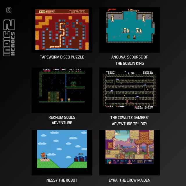 Cartridge für Retro-Spielkonsolen Evercade - Indie Heroes Collection 2
