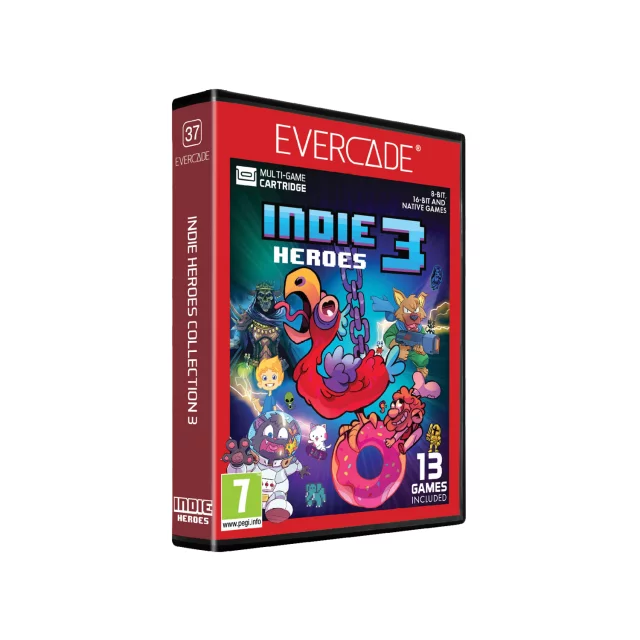 Cartridge für die Retro-Spielkonsole Evercade - Indie Heroes Collection 3