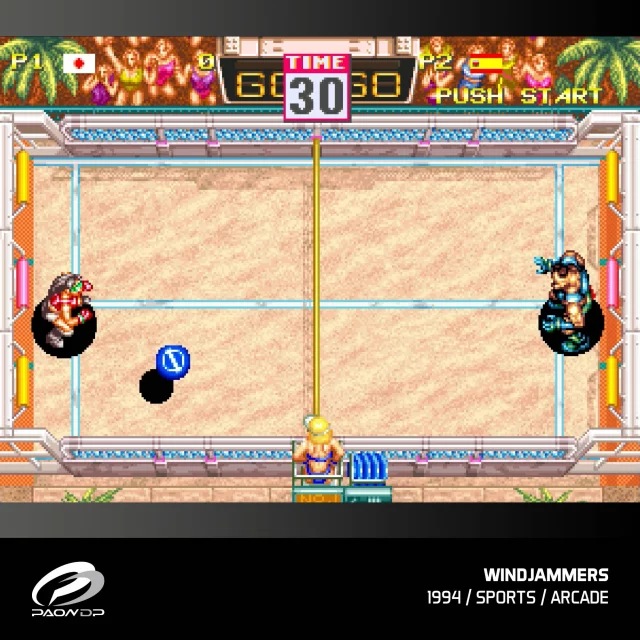 Cartridge für Retro-Spielkonsole Evercade - Windjammers, Karnov & Friends