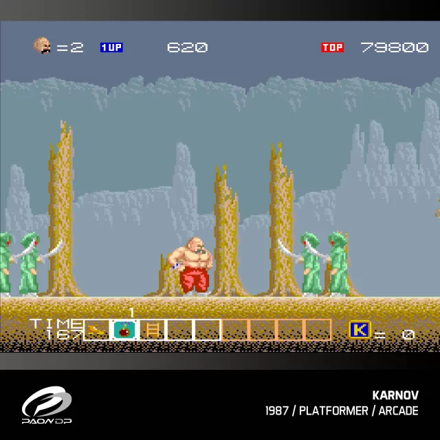 Cartridge für Retro-Spielkonsole Evercade - Windjammers, Karnov & Friends