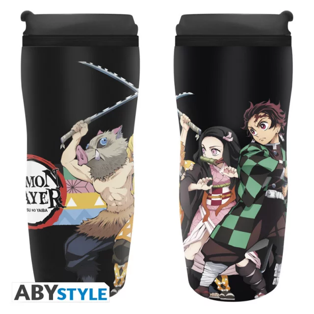 Reisebecher Demon Slayer - Characters Strip Patterns - Dämonenjägerin