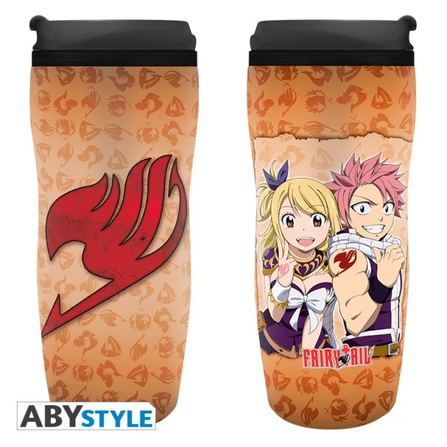 Reisebecher Fairy Tail - Lucy, Natsu & Emblem - Anime