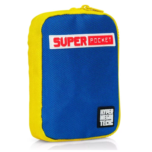 Reiseetui für Super Pocket Retro-Spielkonsole (blau-gelbe Variante) - Zubehör