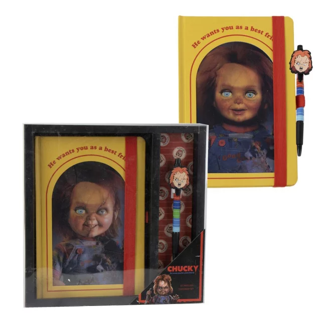 Geschenkset Chucky - Chucky (Notizbuch, Kugelschreiber) - Tassen