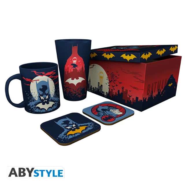 Geschenkset DC - Batman (Tasse, Glas, Untersetzer) - DC Comics