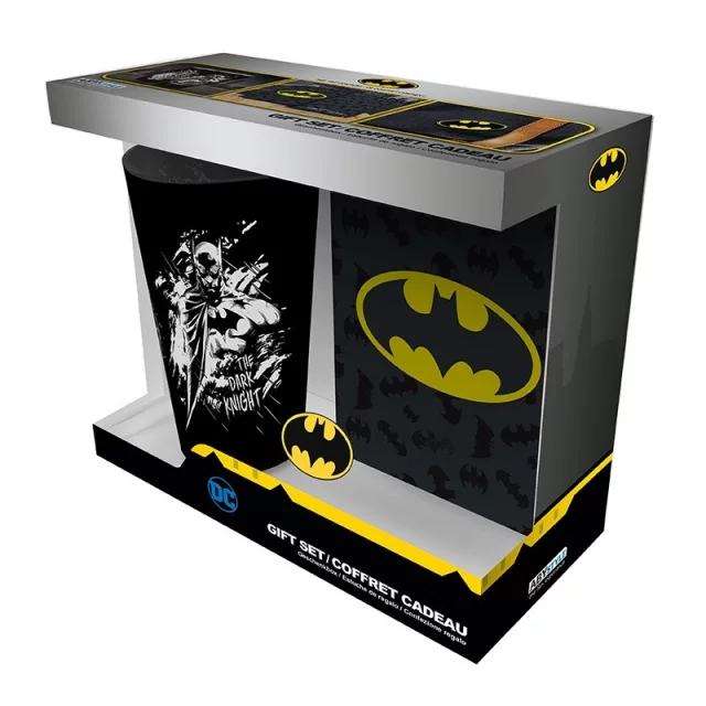 Geschenkset DC - Batman (Glas, Anstecker und Notizbuch) - DC Comics