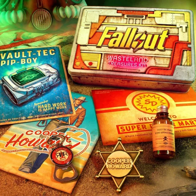 Geschenkset Fallout - Wasteland Treasures Kit - Anstecker