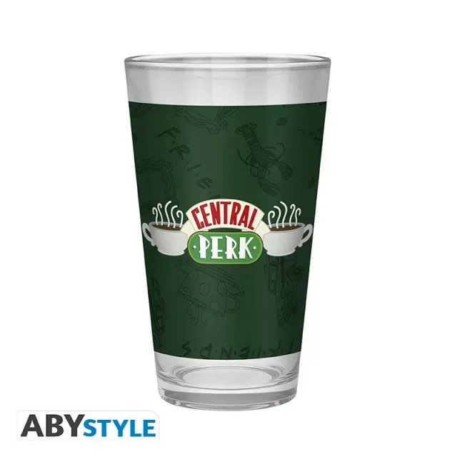 Geschenkset Friends - Central Perk (Glas, Pin und Notizbuch) - Anstecker