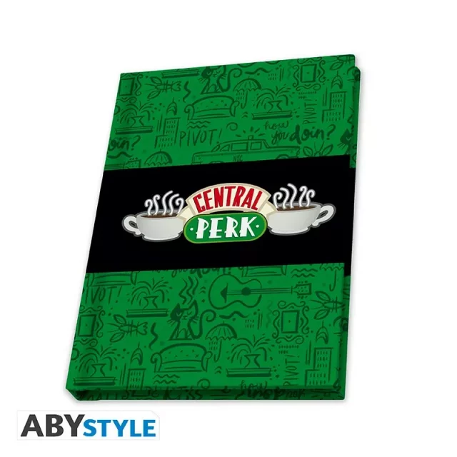 Geschenkset Friends - Central Perk (Glas, Pin und Notizbuch) - Anstecker