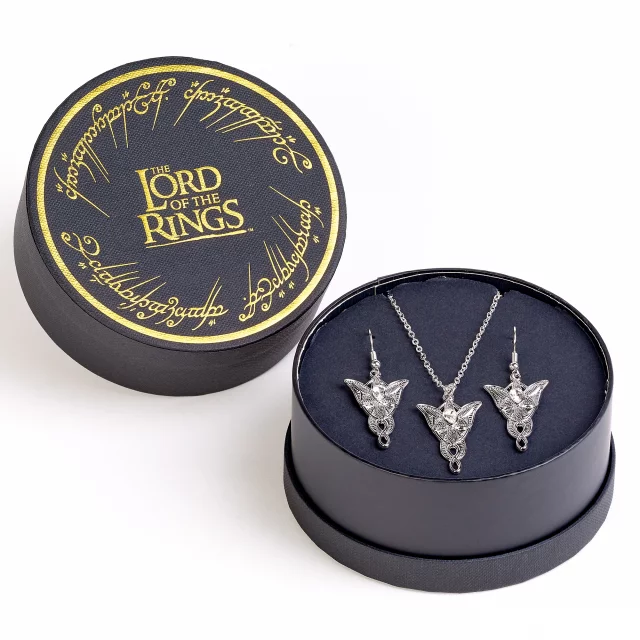 Geschenkset Lord of the Rings - Arwen Evenstar (Anhänger, Ohrringe)