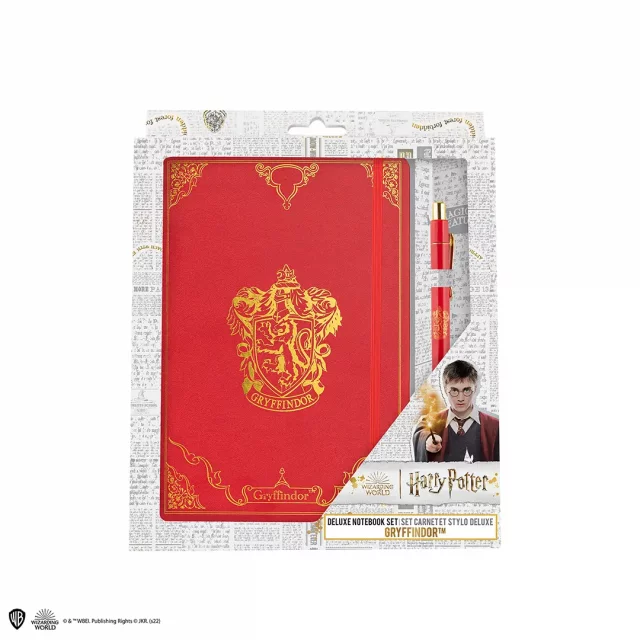 Geschenkset Harry Potter - Gryffindor (Notizbuch, Kugelschreiber) - Gläser