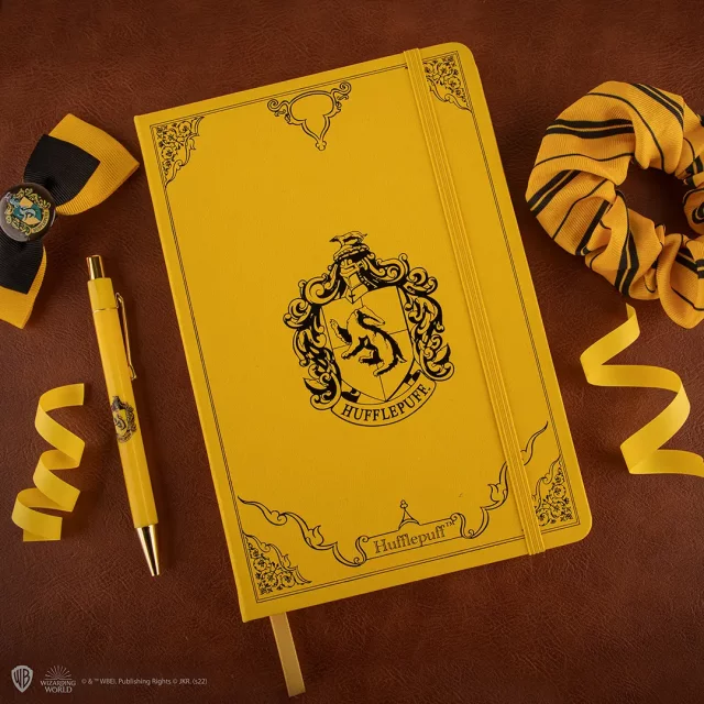 Geschenkset Harry Potter - Hufflepuff (Notizbuch, Kugelschreiber) - Gläser