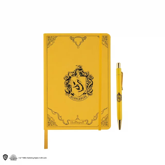 Geschenkset Harry Potter - Hufflepuff (Notizbuch, Kugelschreiber) - Gläser