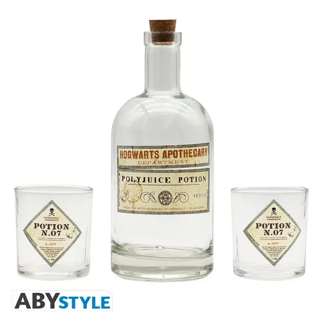 Geschenkset Harry Potter - Polyjuice Potion (2 Gläser + Flasche) - Tassen