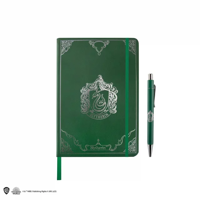 Geschenkset Harry Potter - Slytherin (Notizbuch, Kugelschreiber) - Gläser