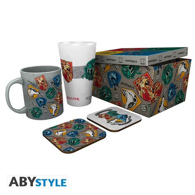 Geschenkset Harry Potter - Stand Together (Tasse, Glas, Untersetzer)