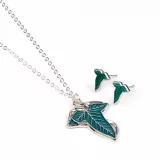 Geschenkset Lord of the Rings - Leaf of Lórien (Anhänger, Ohrringe) - Ohrringe