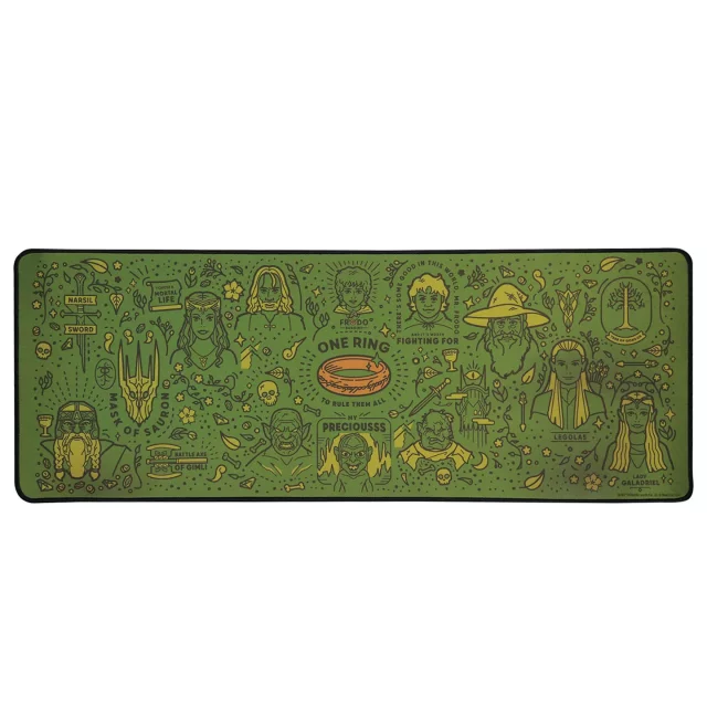 Geschenkset Lord of the Rings - One Ring Desk Pad Set (Mauspad, Untersetzer) - Untertassen
