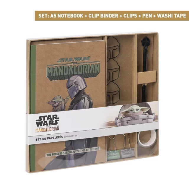 Geschenkset Star Wars: The Mandalorian - Mando (Notizbuch, Büromaterial) - Kugelschreiber