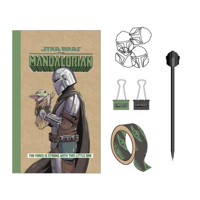 Geschenkset Star Wars: The Mandalorian - Mando (Notizbuch, Büromaterial) - Tassen