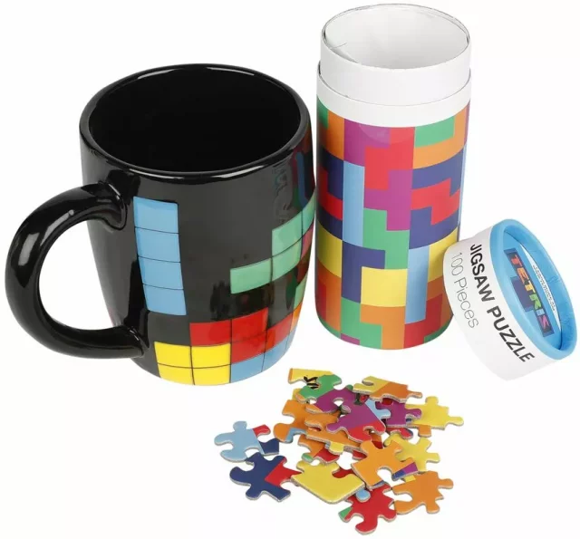 Geschenkset Tetris - Tasse und Puzzle - Notizbücher