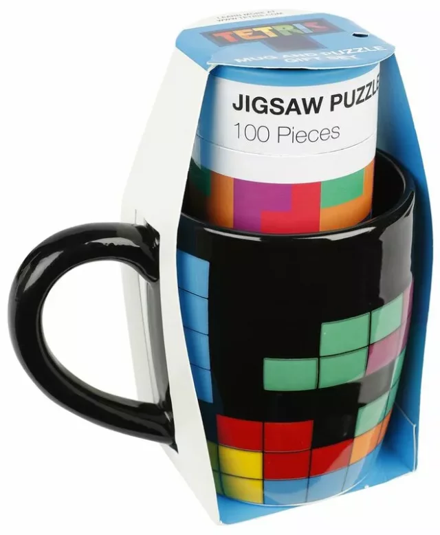 Geschenkset Tetris - Tasse und Puzzle - Notizbücher