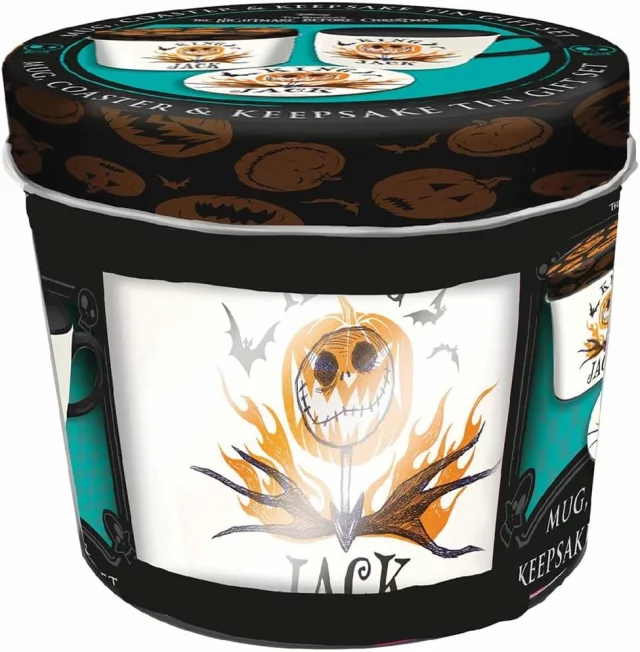 Geschenkset The Nightmare Before Christmas - King Jack (Tasse, Untersetzer, Blechdose) - Untertassen