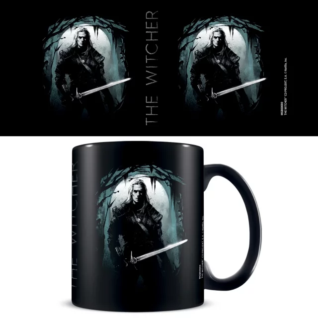 Geschenkset The Witcher - Geralt (Tasse, Untersetzer, Schlüsselanhänger) - Untertassen