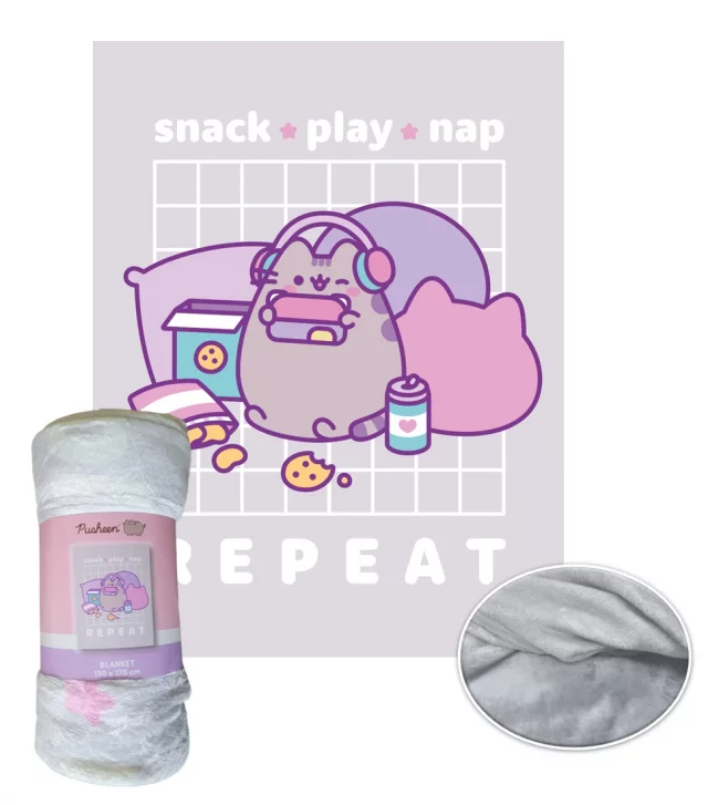 Decke Pusheen - Snack Play Nap