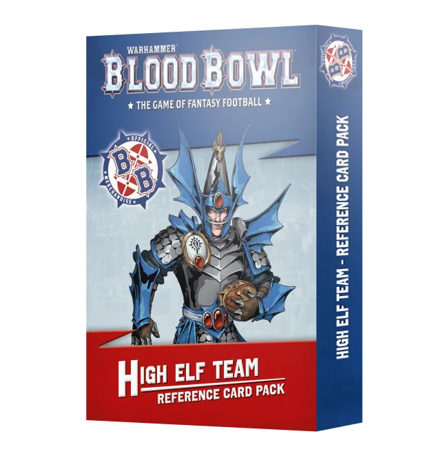 Brettspiel Blood Bowl - High Elf Team - Reference Card Pack - Warhammer
