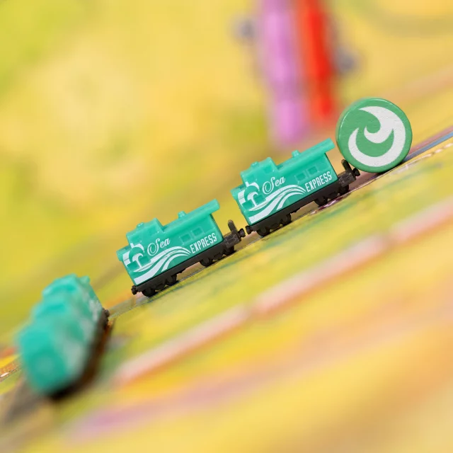 Brettspiel Zug um Zug - Spezialwaggon-Set Deluxe Train Set (grün) - Ticket To Ride