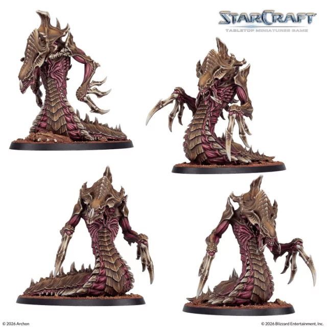 Brettspiel StarCraft - Tabletop Miniature Game - Hydralisk - Expansion Set (4 Figuren) - Abenteuer-Brettspiel
