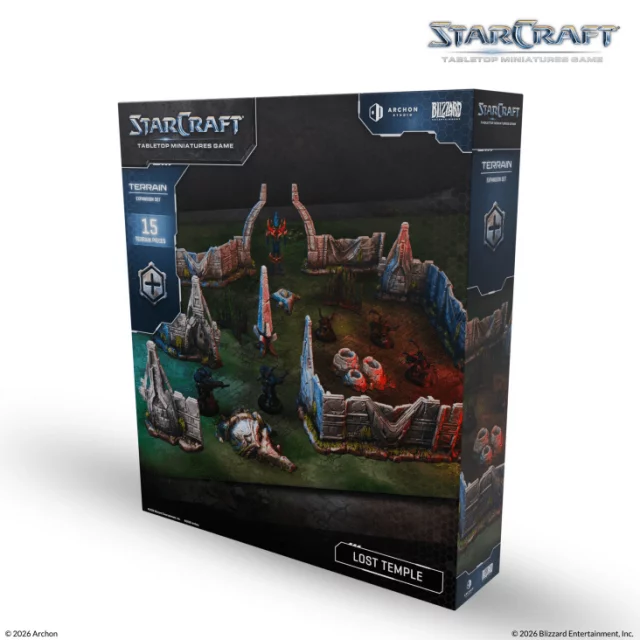 Brettspiel StarCraft - Tabletop Miniature Game - Lost Temple - Terrain Expansion Set (2 Figuren) - Brettspiel