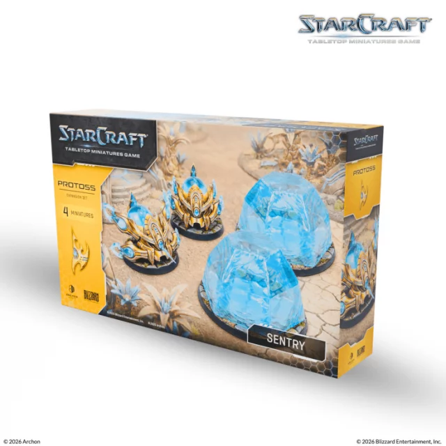 Brettspiel StarCraft - Tabletop Miniature Game - Sentry - Expansion Set (4 Figuren) - Brettspiel
