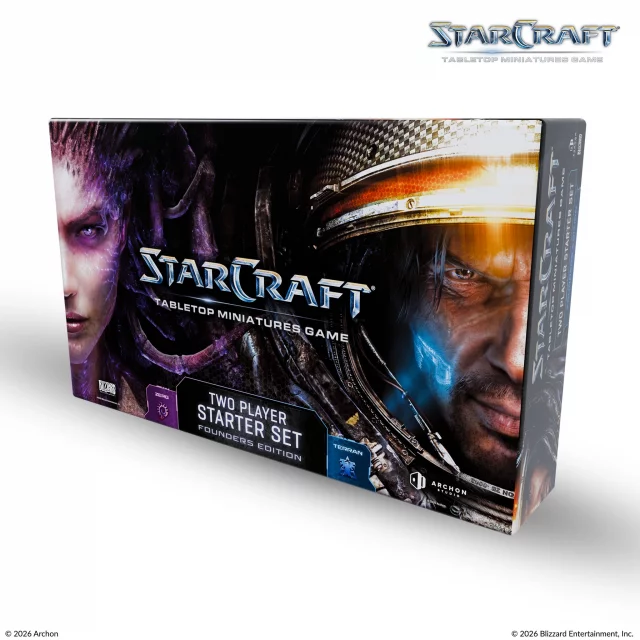 Brettspiel StarCraft - Tabletop Miniature Game - Two Player Starter Set - Founder's Edition - Brettspiel