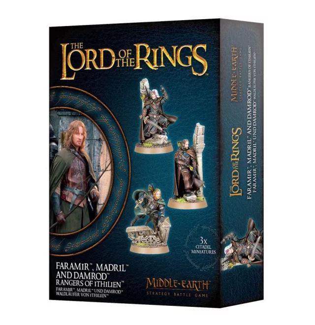 Brettspiel The Lord of the Rings - Middle-Earth Strategy Battle Game - Faramir, Madril and Damrod, Rangers of Ithilien (3 Figuren)