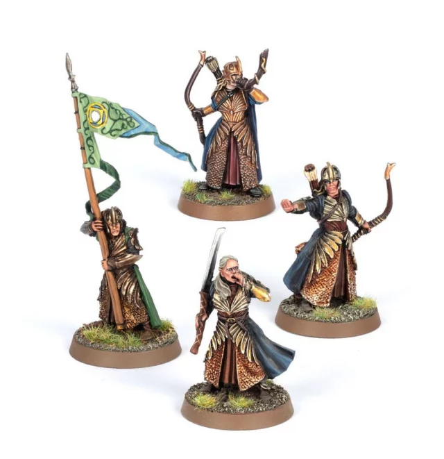 Brettspiel The Lord of the Rings - Middle-Earth Strategy Battle Game - Galadhrim Elf Commanders (4 Figuren)
