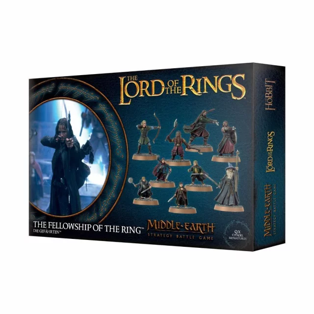 Brettspiel The Lord of the Rings - Middle-Earth Strategy Battle Game - The Fellowship of the Ring (9 Figuren)